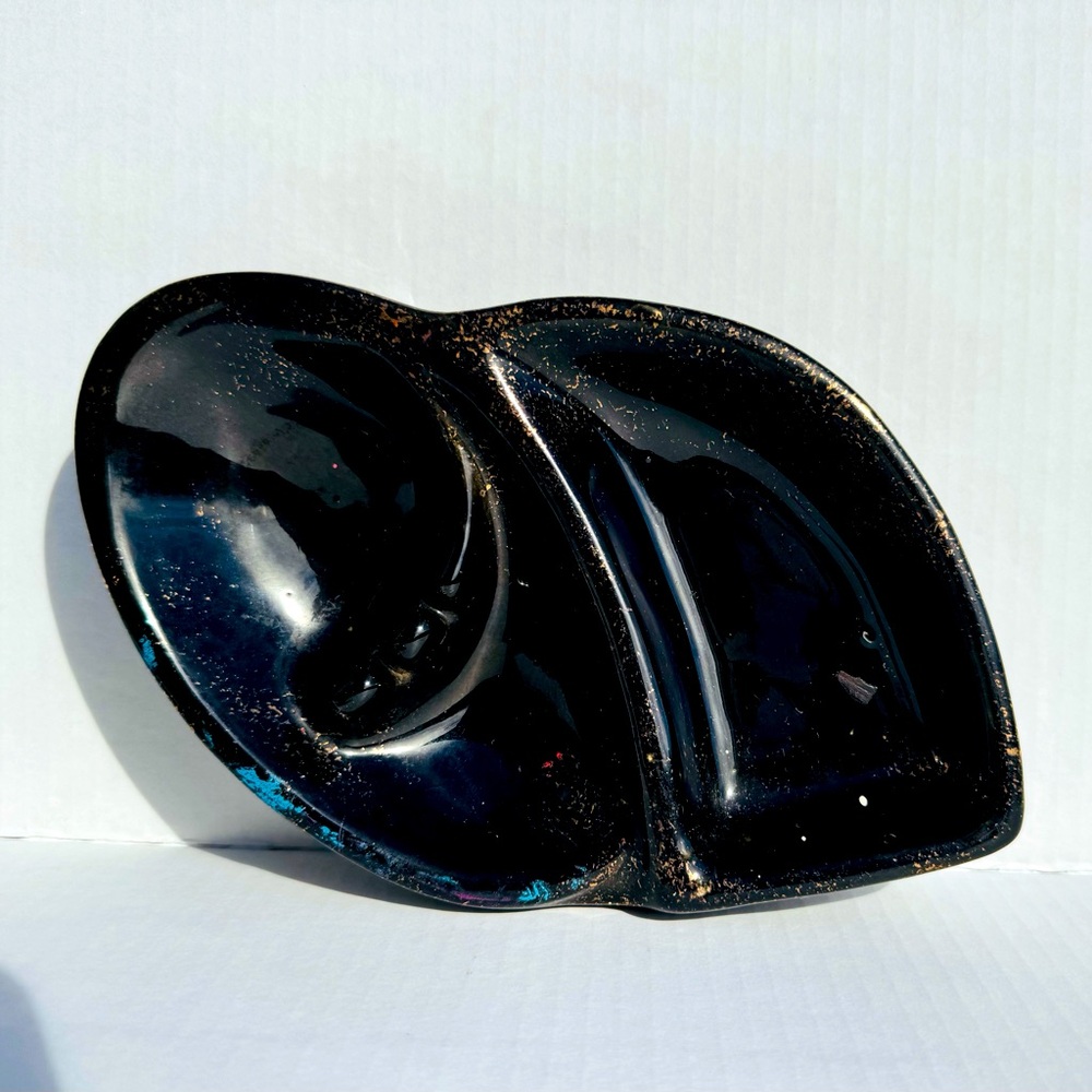 Vintage speckled ashtray